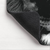 白黒ライオン マウスパッド (コーナー)