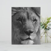 白黒ライオン レターヘッド (スタンド正面)