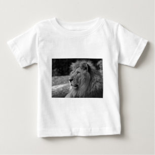 白黒ライオン – 野生動物 ベビーTシャツ