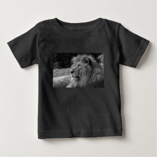 白黒ライオン – 野生動物 ベビーTシャツ