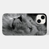 白黒ライオン – 野生動物 Case-Mate iPhoneケース (裏面 (横))
