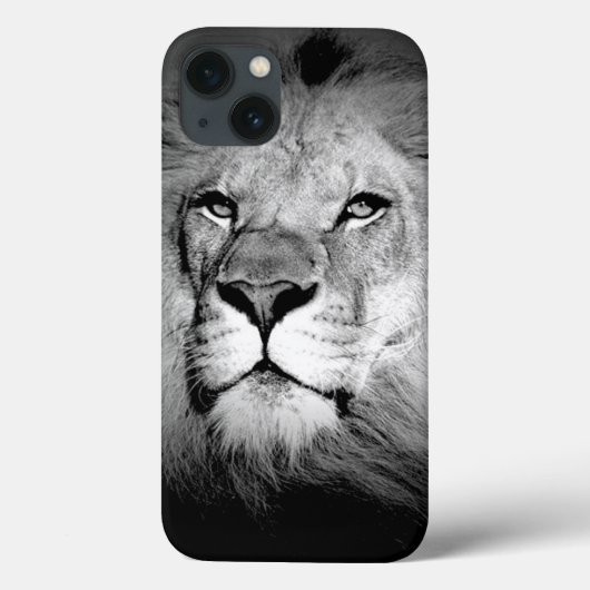 白黒ライオン Case-Mate iPhoneケース (裏面)