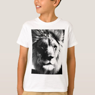 白黒ライオン Tシャツ