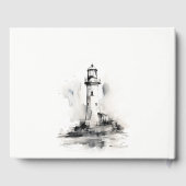 白黒ライトハウススケ航海のッチ結婚ズ ゲストブック (裏面)