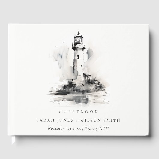 白黒ライトハウススケ航海のッチ結婚ズ ゲストブック (正面)