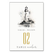 白黒ライトハウススケ航海のッチ結婚ズ テーブルナンバー (正面)