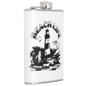 白黒ライトハウスビーチライフ フラスク (右)