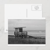 白黒ライフガードスタンド ポストカード (正面/裏面)