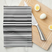白黒ライン キッチンタオル (四つ折り)