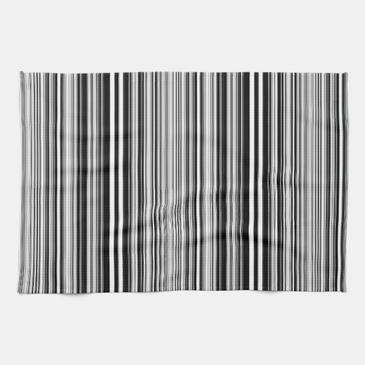白黒ライン キッチンタオル (横)