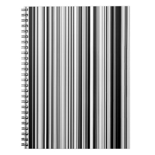 白黒ライン ノートブック (正面)