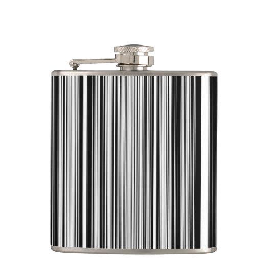 白黒ライン フラスク (正面)
