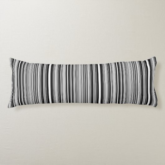 白黒ライン ボディピロー (正面)