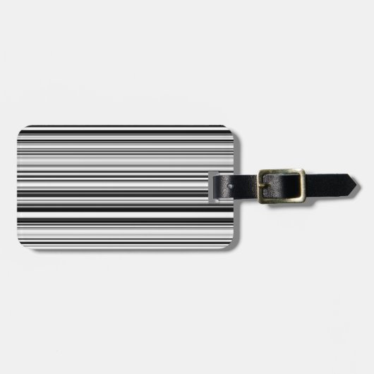白黒ライン ラゲッジタグ (正面横)