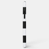 白黒ラグビーストライプズイニシャルA Case-Mate iPhoneケース (裏面/左)