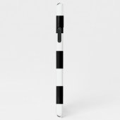 白黒ラグビーストライプフローラモノグラムM iPhoneケース (右側)