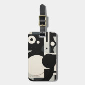 白黒ラゲッジタグ ラゲッジタグ (正面縦)