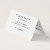 白黒ラッシュビジネスシンプルカード 名刺 (裏面)