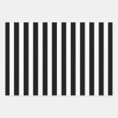 白黒ラッピストライプのング紙 ラッピングペーパーシート (正面)
