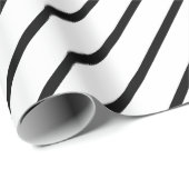 白黒ラッピングストライプの紙 ラッピングペーパー (ロールコーナー)