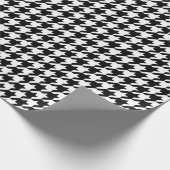 白黒ラッピング千鳥格子の紙 ラッピングペーパー (角)