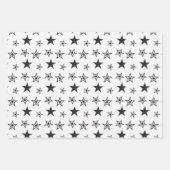 白黒ラッピング紙シートセット#2 ラッピングペーパーシート (正面)