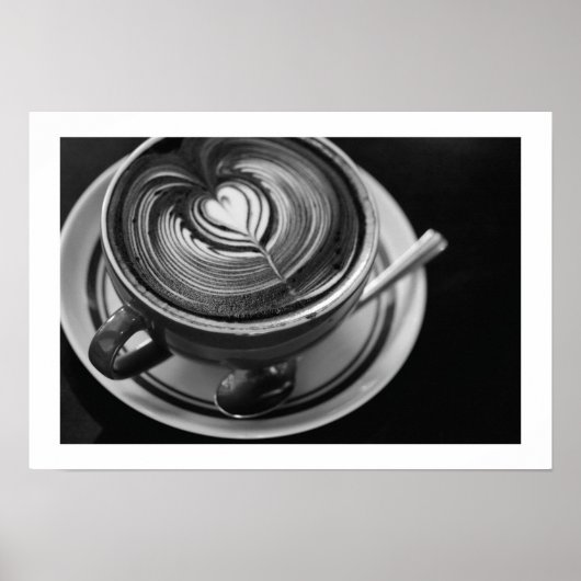 白黒ラテ ポスター (正面)