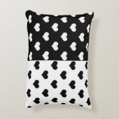 白黒ラブハートパターン アクセントクッション (裏面(縦))
