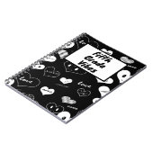 白黒ラブハート5級ビベス ノートブック (左側)