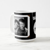 白黒ラブママ砂ダラーマグ コーヒーマグカップ (正面左)