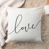 白黒ラブミニマリスト クッション (ブランケット)