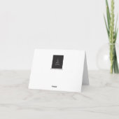 白黒ラブ感動的引用文 カード (裏面)