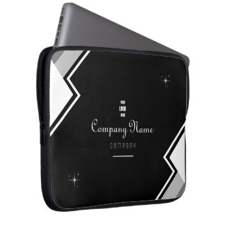 白黒ラプモダントエレガントパーソナライズされた ラップトップスリーブ