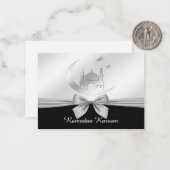 白黒ラマダンカレム ノートカード (正面/裏面インサイチュ)