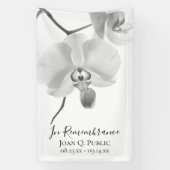 白黒ランが生命の幹お祝いに 横断幕 (縦)