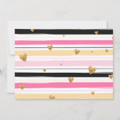 白黒ランジェリーブライダルシャワー招待状 招待状 (裏面)