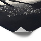 白黒ランドスケープイラストレーションAI生成 ポスター (角)