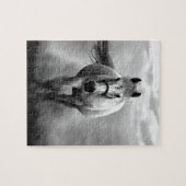 白黒ランニングズホースフリーダム ジグソーパズル (横)