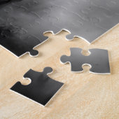 白黒ランニングズホースフリーダム ジグソーパズル (側面)