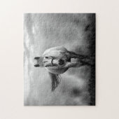 白黒ランニングズホースフリーダム ジグソーパズル (縦)