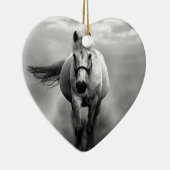 白黒ランニングズホースフリーダム セラミックオーナメント (右)