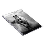 白黒ランニングズホースフリーダム ノートブック (右側)