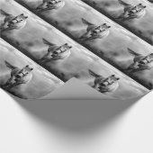 白黒ランニングズホースフリーダム ラッピングペーパー (角)