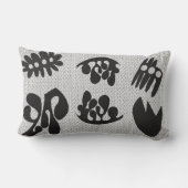 白黒ランバー装飾用クッション ランバークッション (裏面)