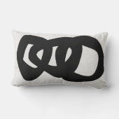 白黒ランバー装飾用クッション ランバークッション (裏面)