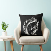 白黒リスの芸術 クッション (椅子)