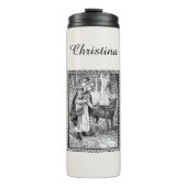 白黒リトルレッド乗馬フードバスケットウルフ タンブラー (正面)