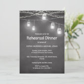 白黒リハーサルディナーシャルボード 招待状 (スタンド正面)