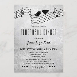 白黒リハーサルディナー招待状 招待状