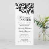 白黒リハーサルディナー招待状 招待状 (スタンド正面)